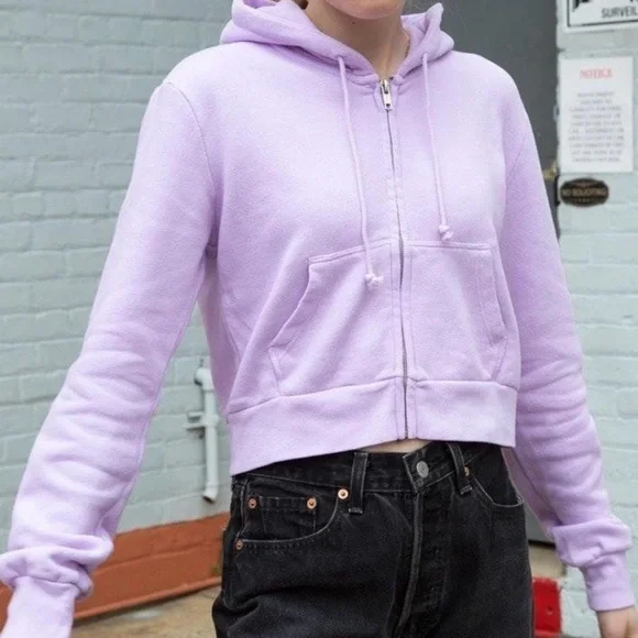 Brandy Melville Lilac Crystal Hoodie - Picture 6 of 6